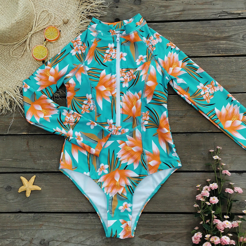 Wholesale Surfwear Long Sleeve Polyester Swimwear